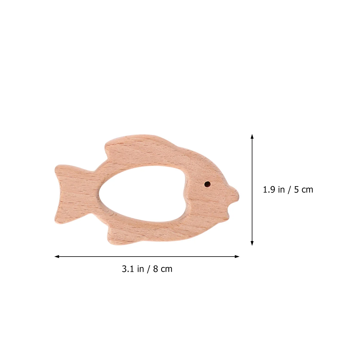 Деревянный прорезыватель для младенцев из натурального дерева - Фотография_2