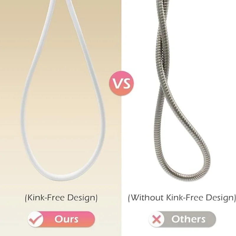 М силиконовый гибкий душевой шланг - Фотография_6