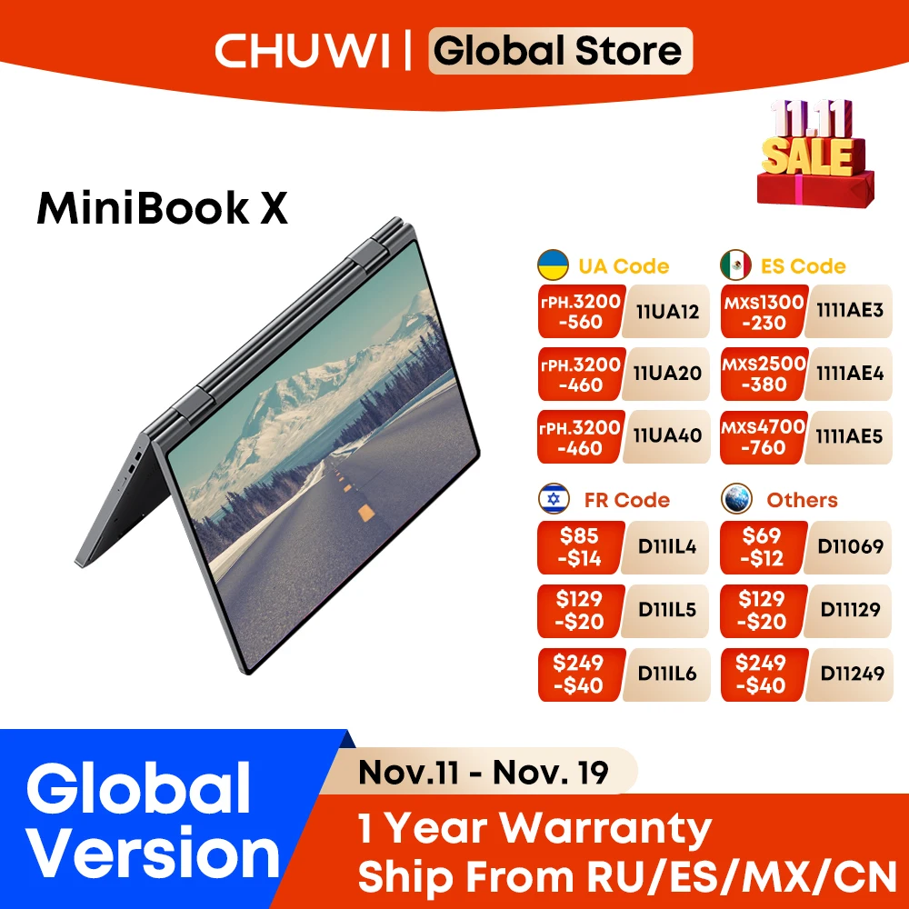 Chuwi minibook x intel n150 10