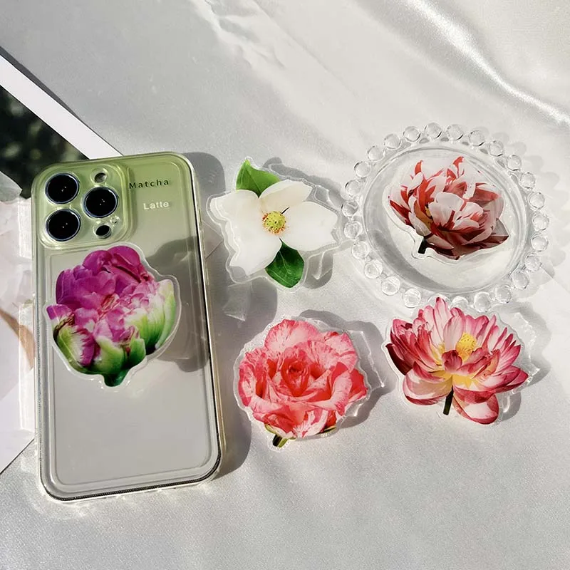Милый модный держатель для мобильного телефона с имитацией цветка - Фотография_2