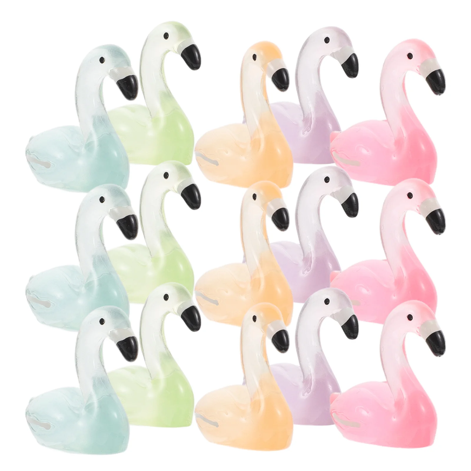 Мини-фламинго, изысканная декоративная скульптура животного для дома