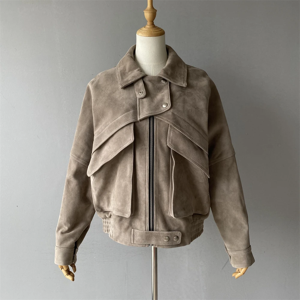 Женская куртка из натуральной замши jaxmonoy - Фотография_3