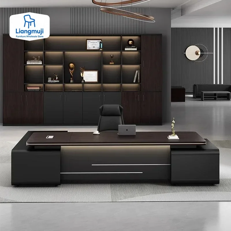 Легкий роскошный офисный стол boss - Фотография_5