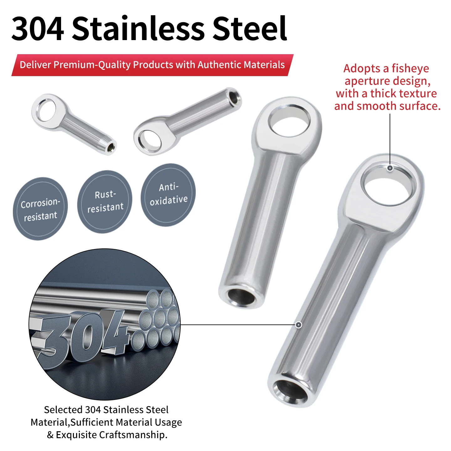 Зажим для троса из нержавеющей стали 304 - Фотография_4