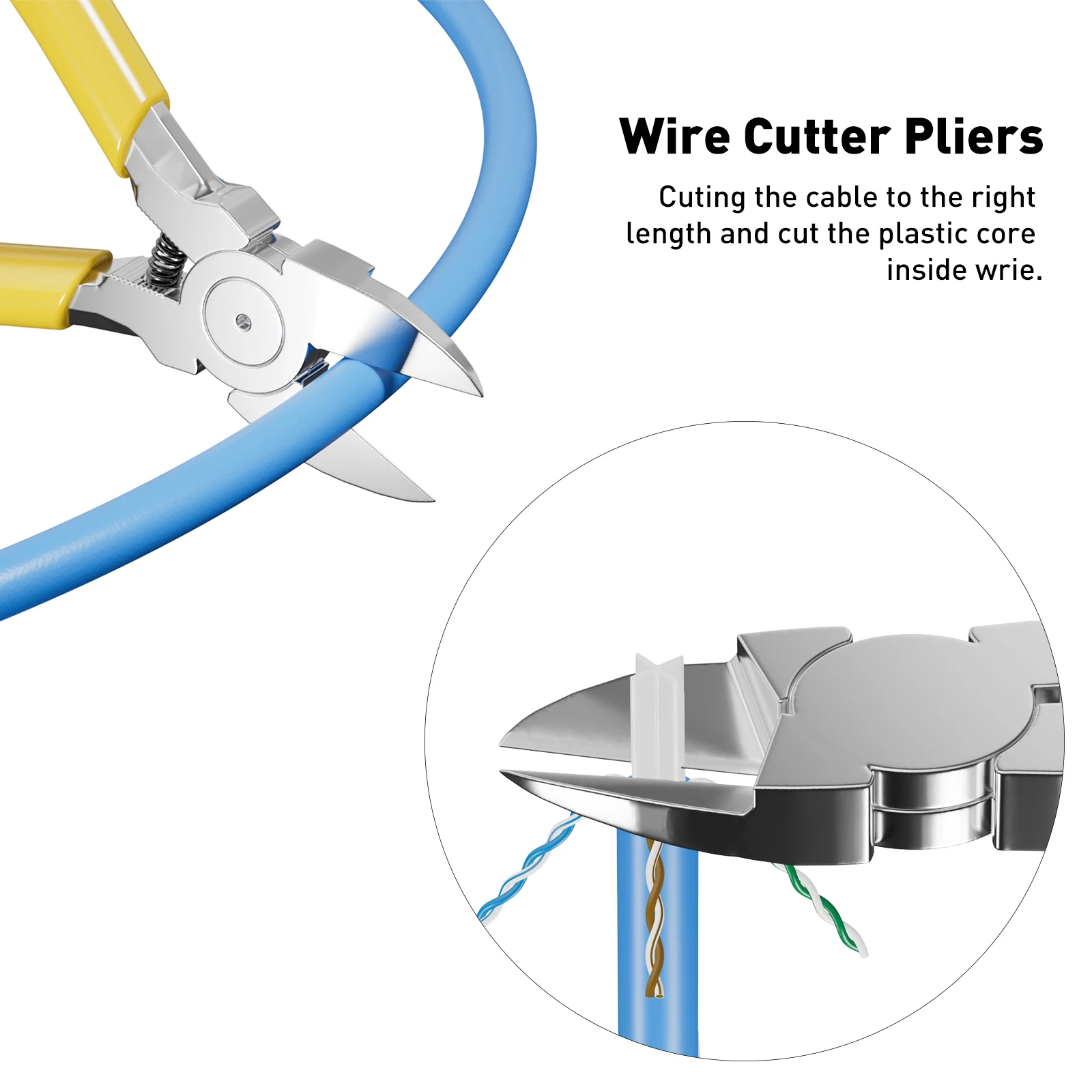 Zoerax rj45 cat6 cat5e набор инструментов для обжима сети - Фотография_5