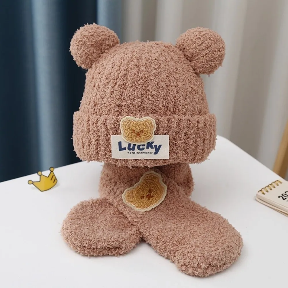 Новый комплект шапки с шарфом lucky bear - Фотография_5