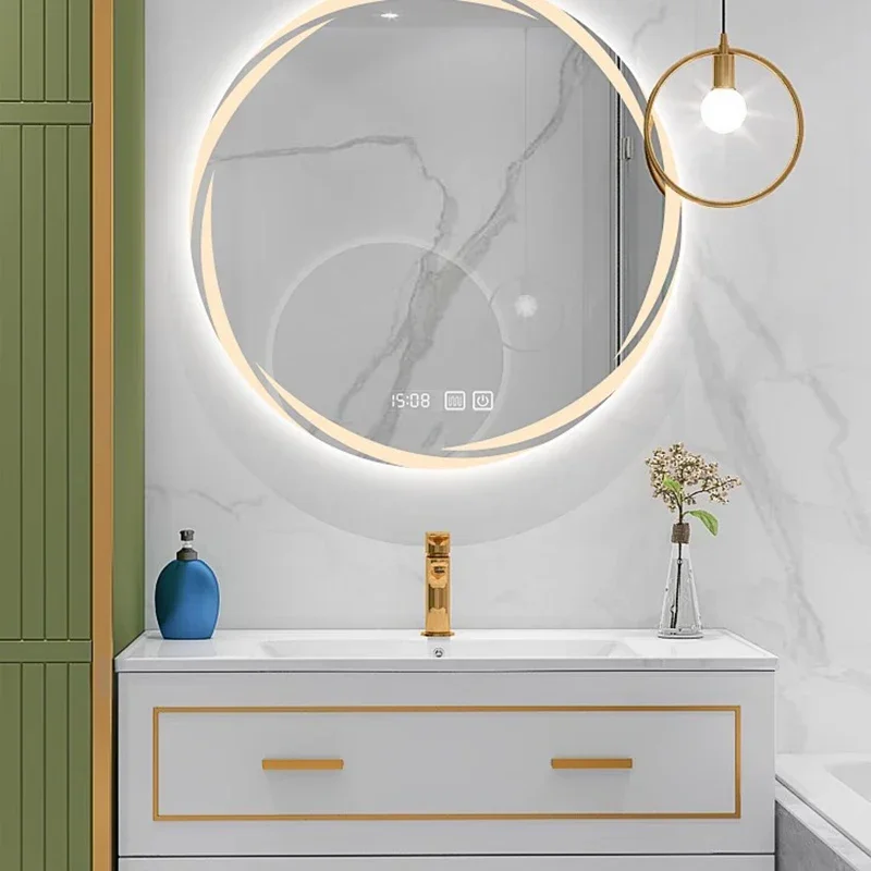 Круглое увеличительное зеркало для ванной комнаты - Фотография_5