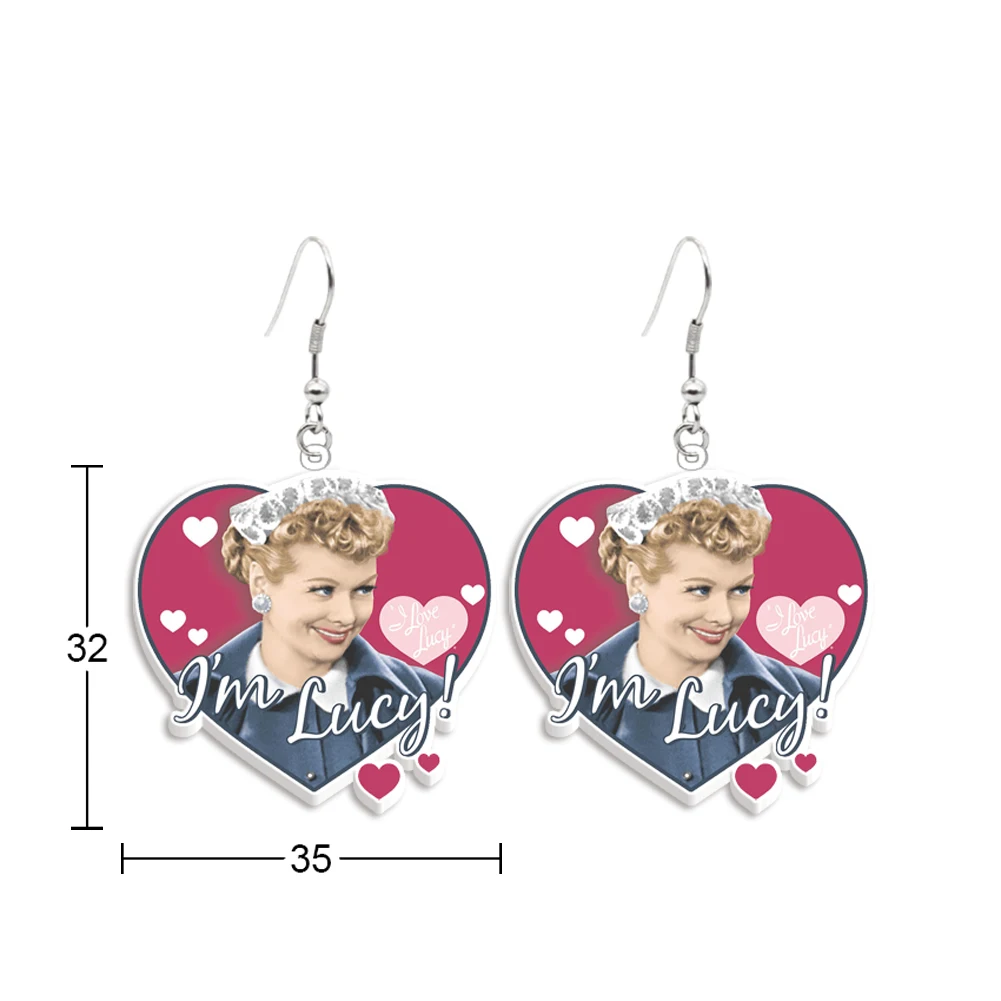 Серьги-капли i love lucy - Фотография_6