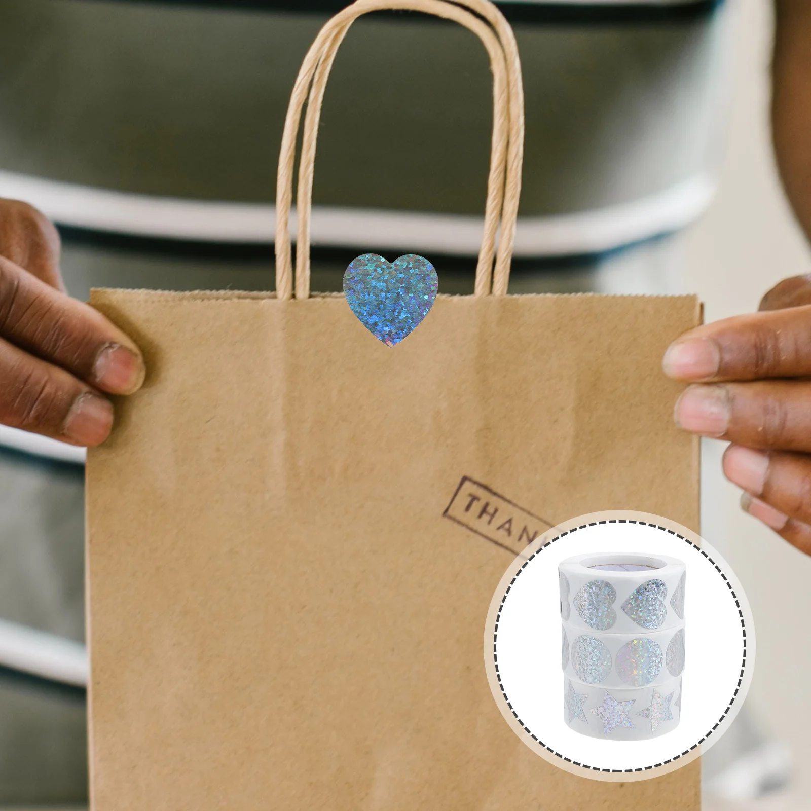 3 рулона блестящих diy уплотнительных наклеек - Фотография_5