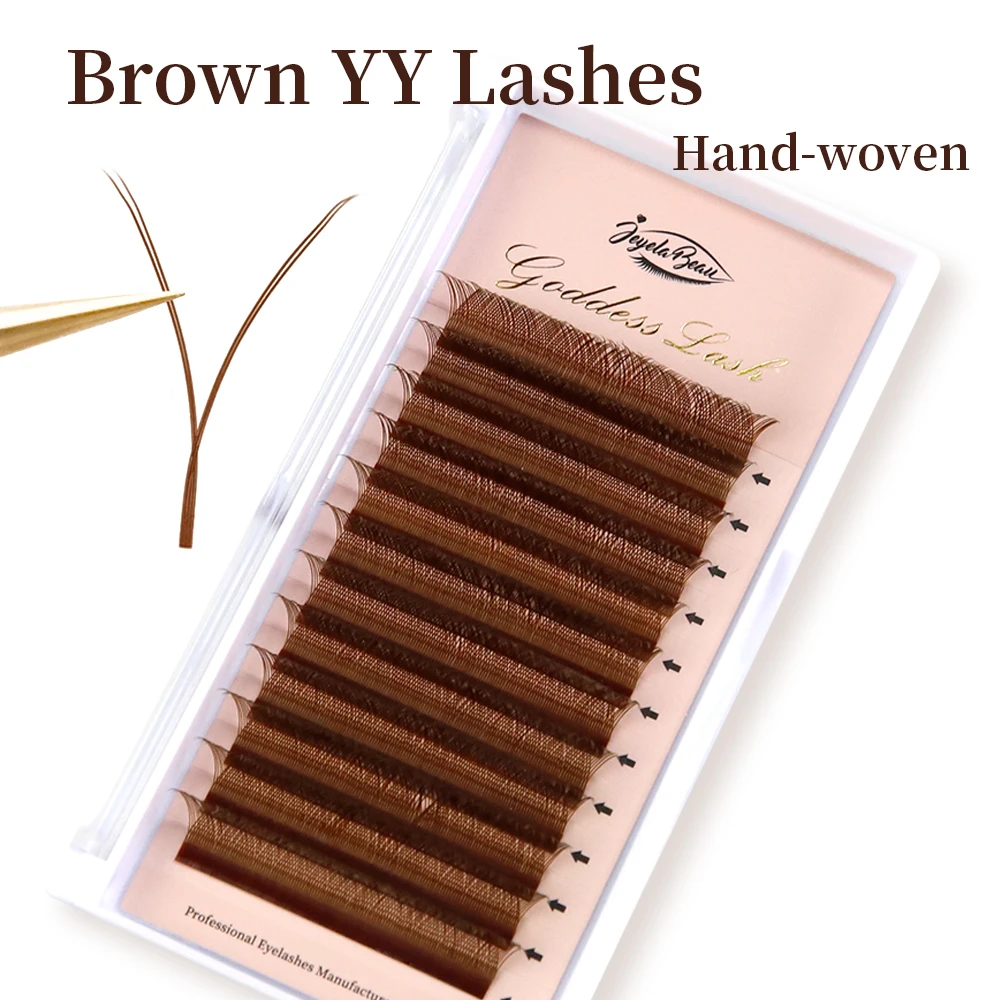 Коричневые ресницы в форме богини yy