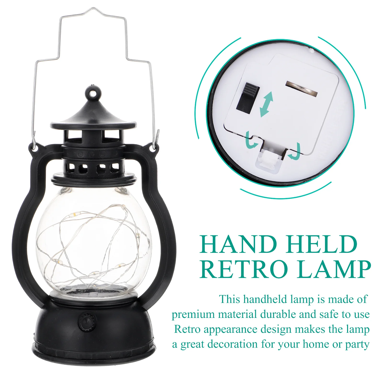 Винтажный декоративный фонарь компактного размера