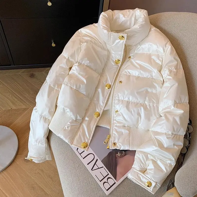 Chic design white parkas women
