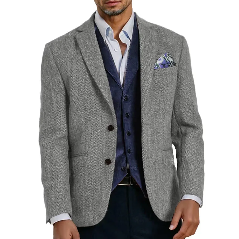 Коричневые твидовые повседневные - Фотография_4