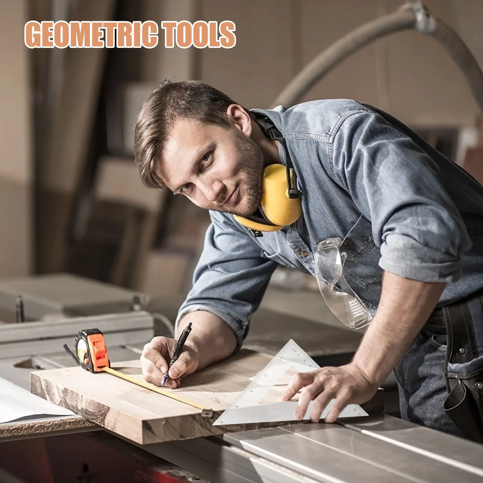 2 комплекта пластиковых треугольных линеек - Фотография_3