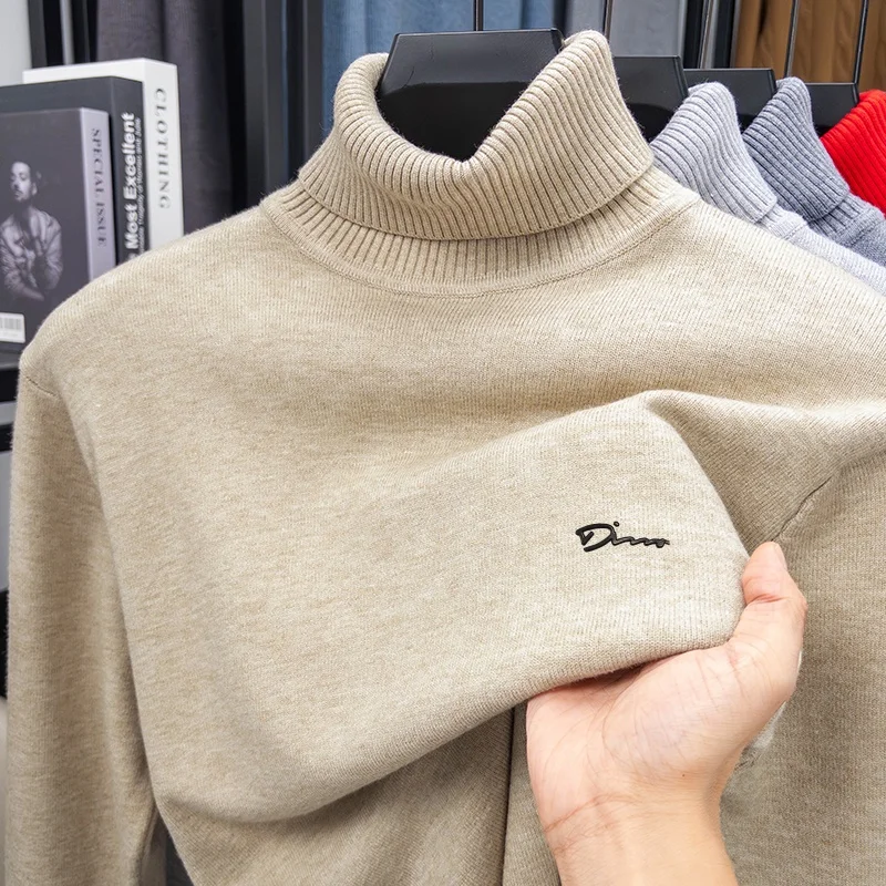 Мужской оригинальный высококачественный пуловер с вышивкой логотипа - Фотография_4