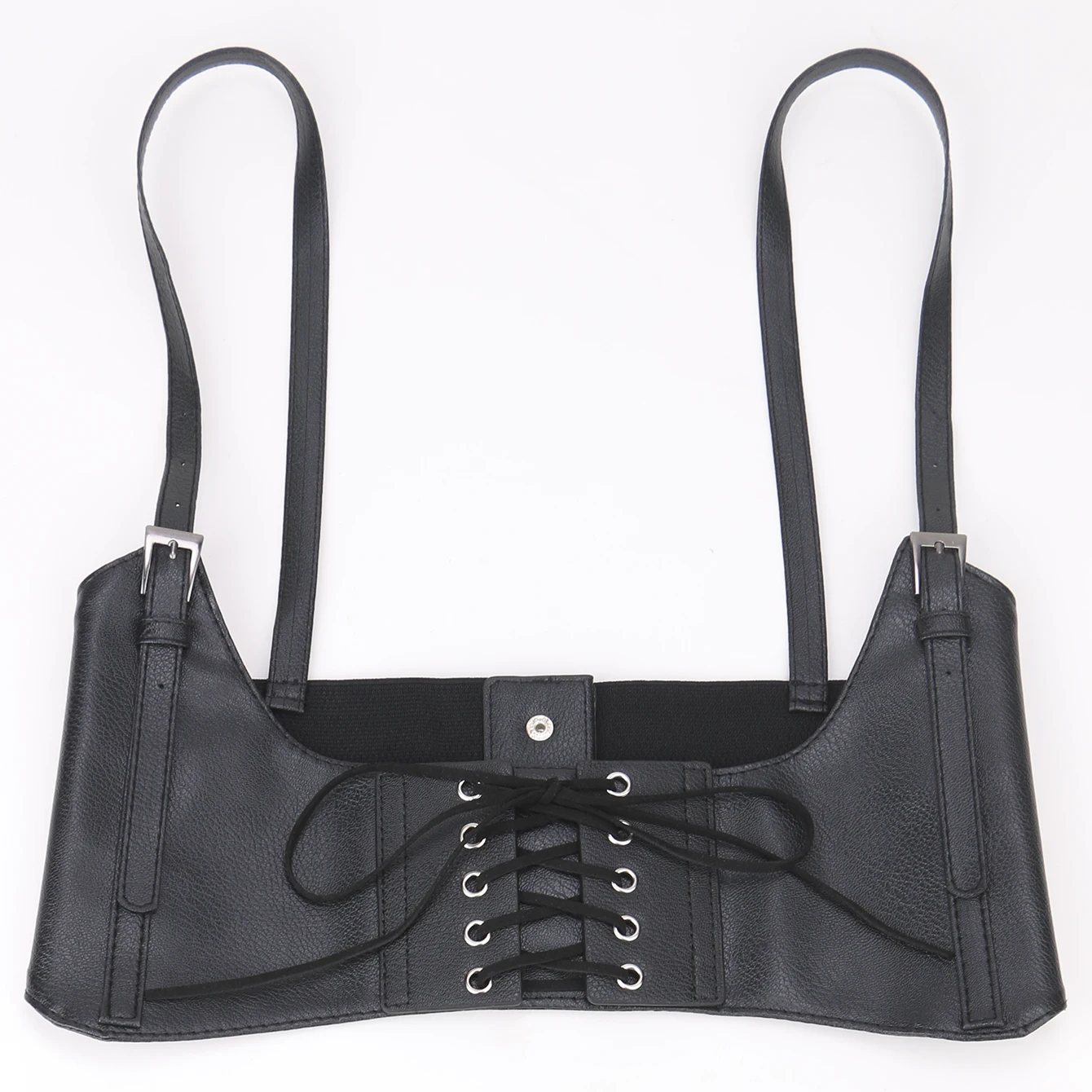 Женская обтягивающая веревка с черными ремешками - Фотография_3