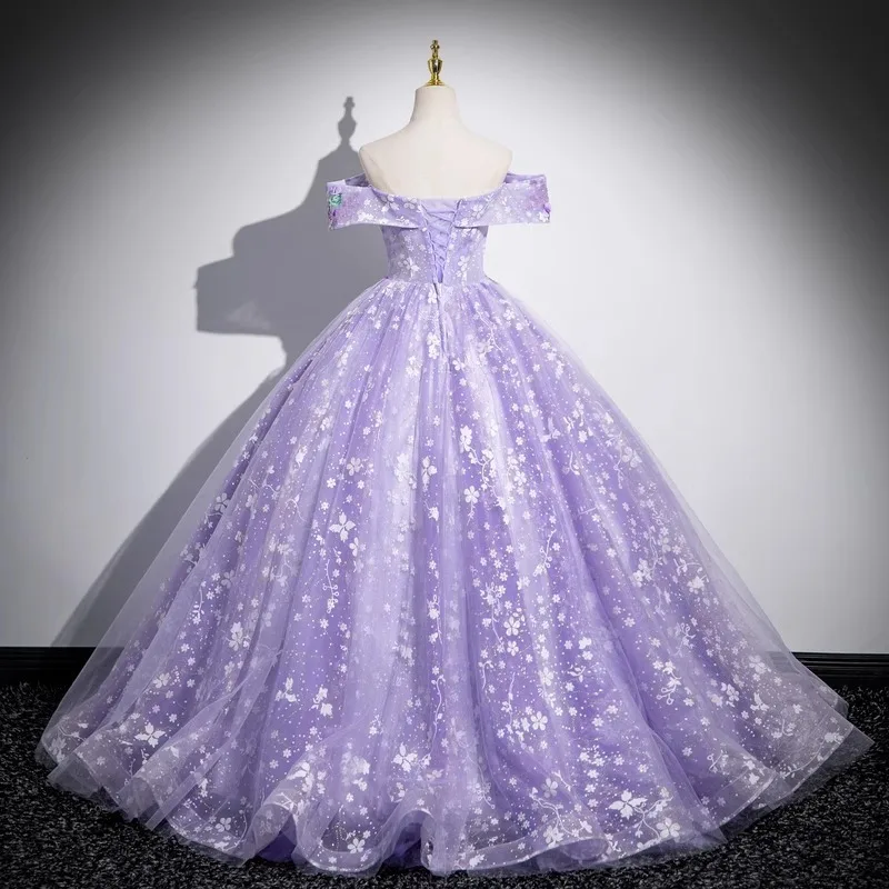 Женское платье quinceanera с открытыми плечами - Фотография_5