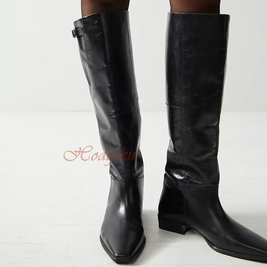 Сапоги до колена из натуральной кожи - Фотография_2