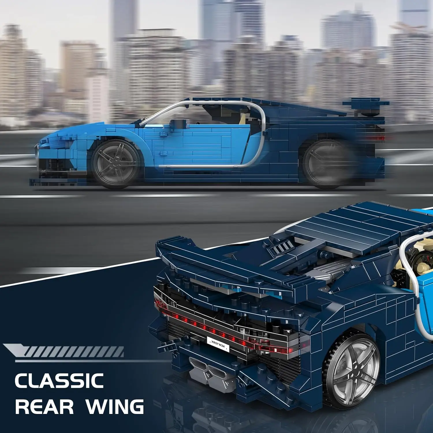 Строительные блоки mould king технический bugattier - Фотография_4