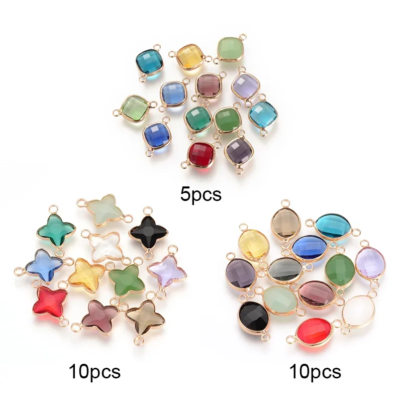 Стеклянные граненые звенья - Фотография_3