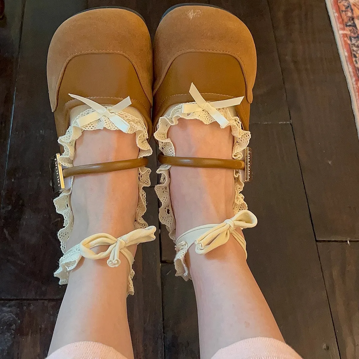 Короткие кружевные носки балетные - Фотография_3