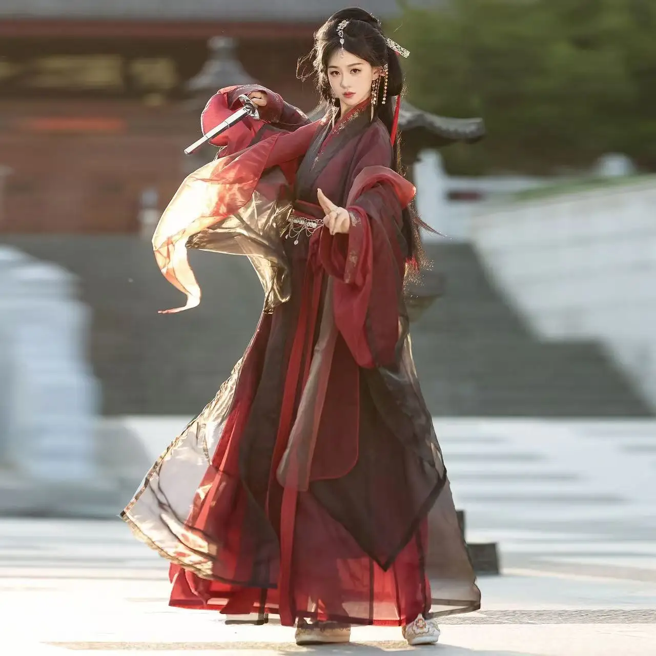 Предварительный период древнего воина hanfu - Фотография_2