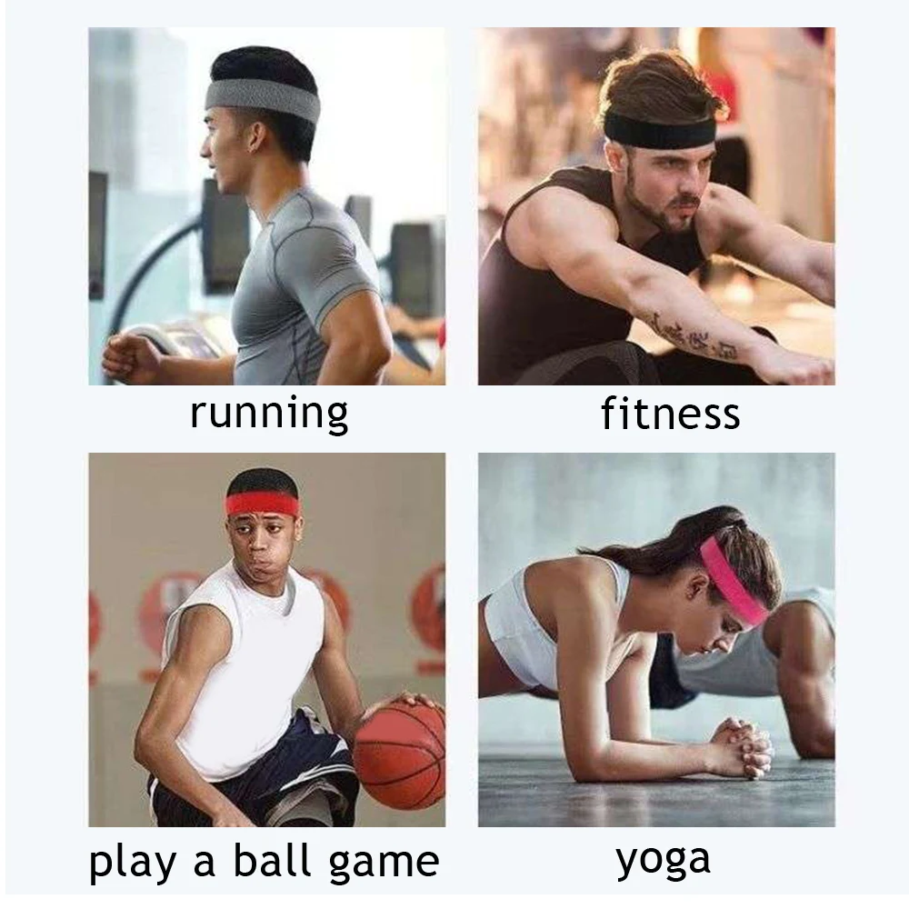 Мужские спортивные эластичные повязки на голову - Фотография_3