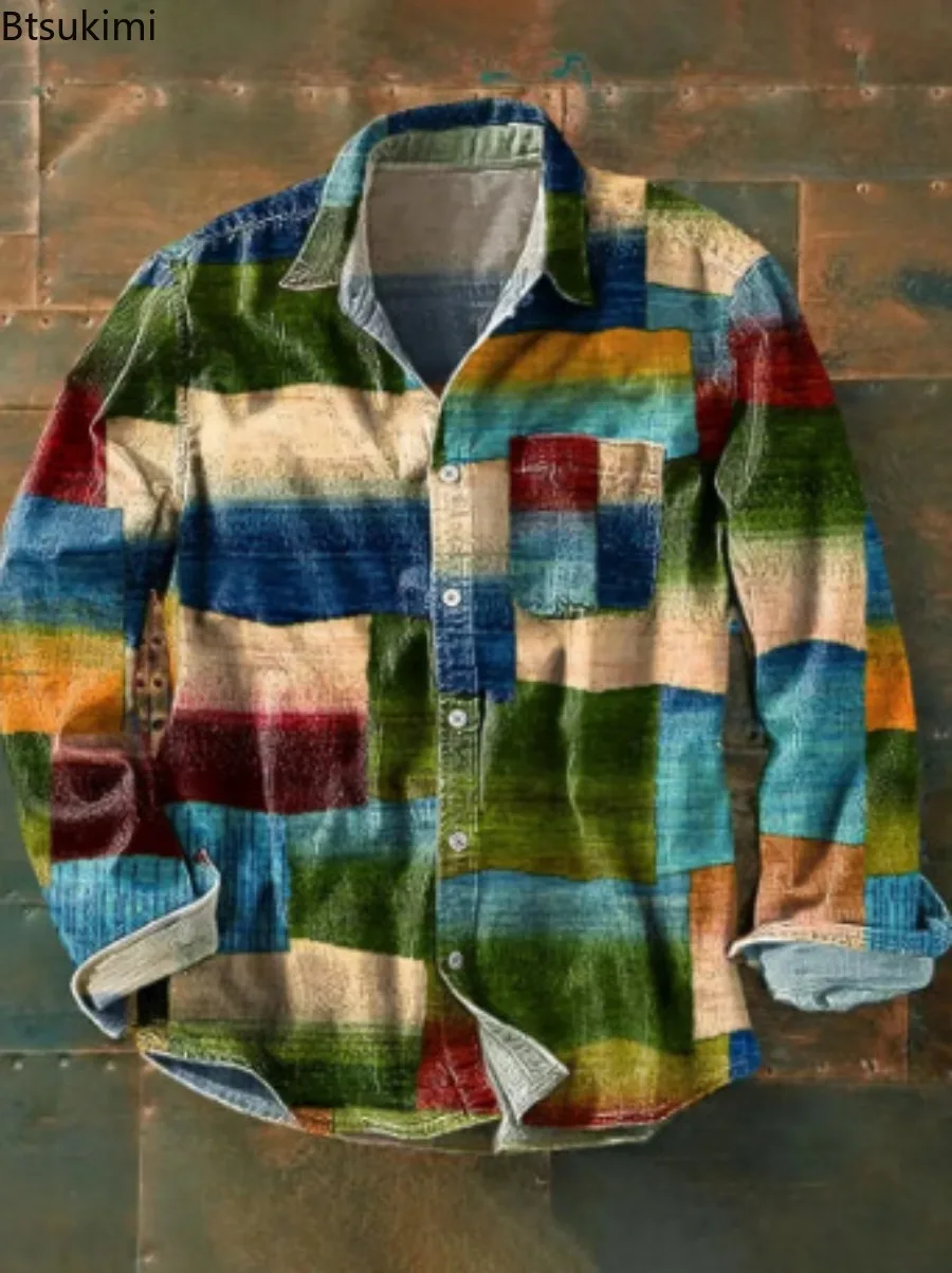 Мужские рубашки с длинным рукавом на весну и осень - Фотография_3