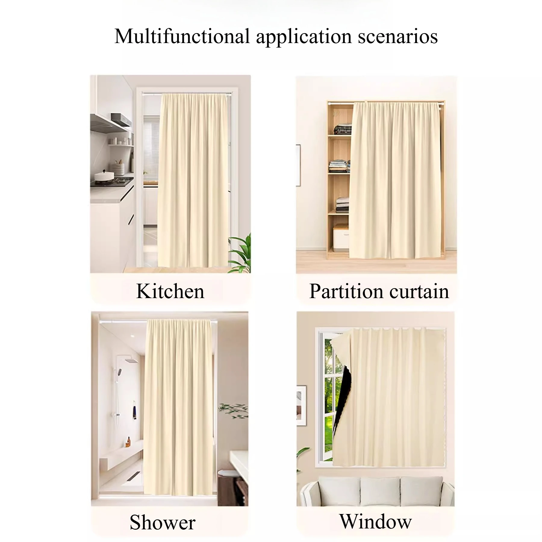 Без дрели, 100% светоблокирующие крючок и петля - Фотография_4