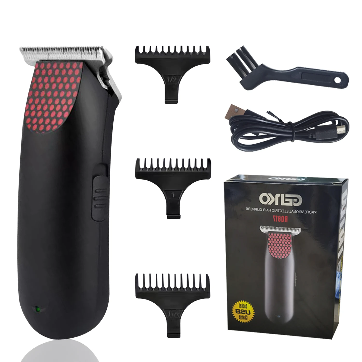 Профессиональная карманная беспроводная машинка для стрижки волос