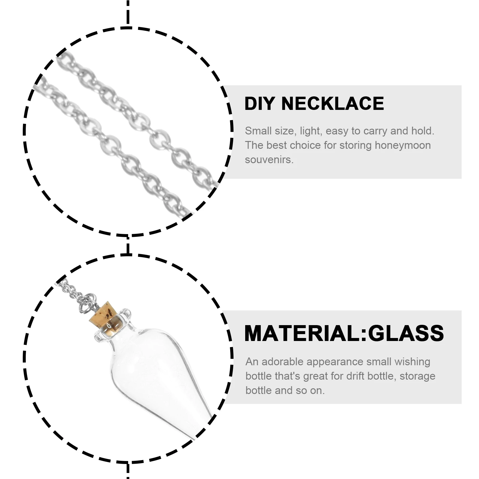 Ожерелье в виде бутылки солля - Фотография_2