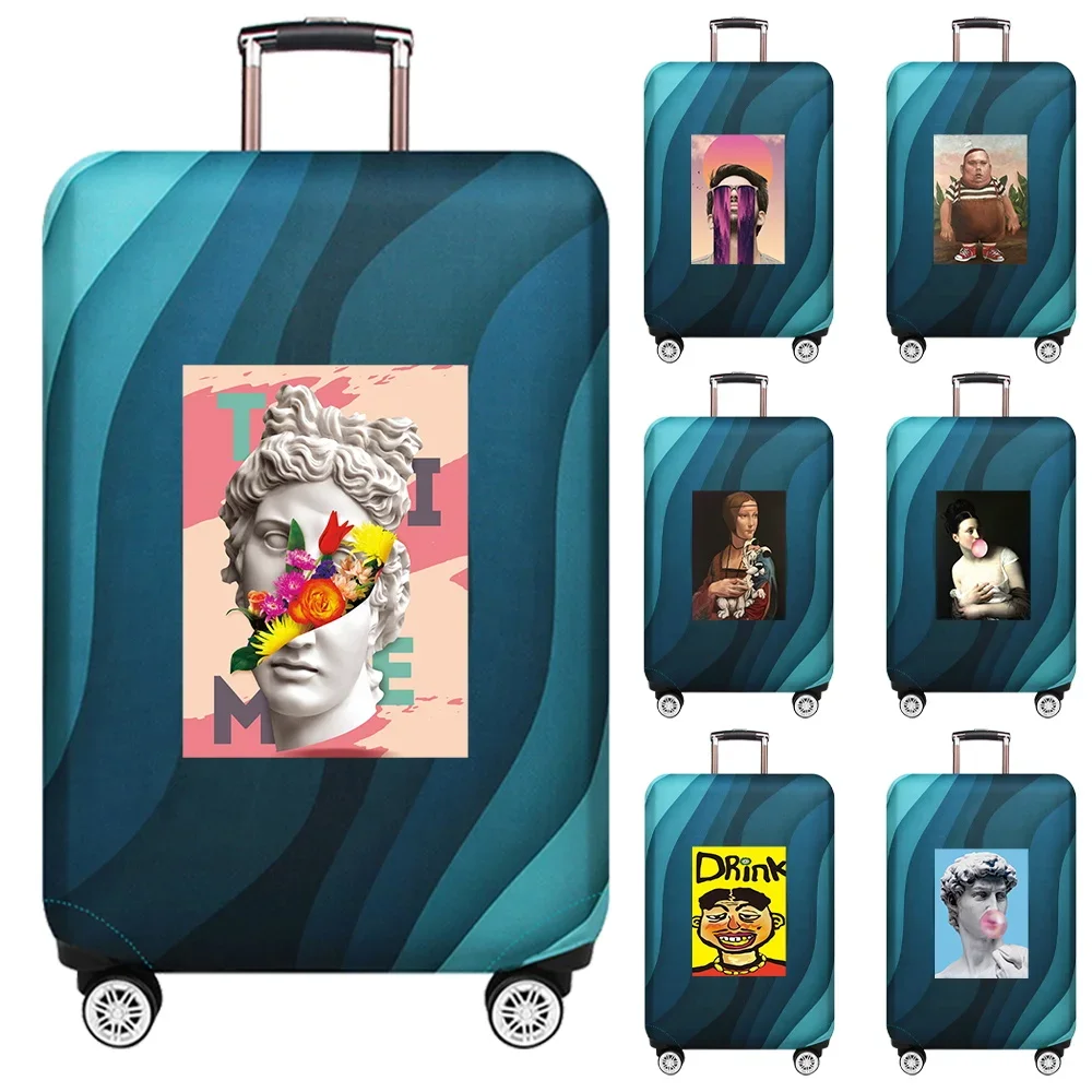 Travel stretch fabric luggage cover