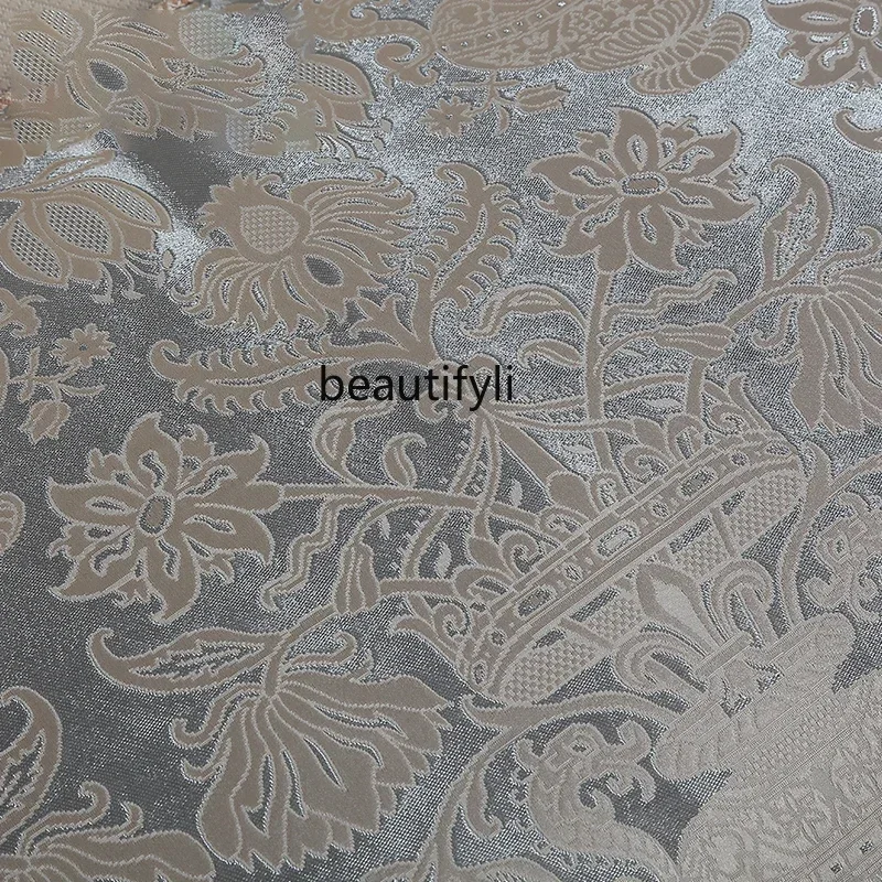 Yh8 европейский диван из цельного дерева из синели для гостиной - Фотография_5