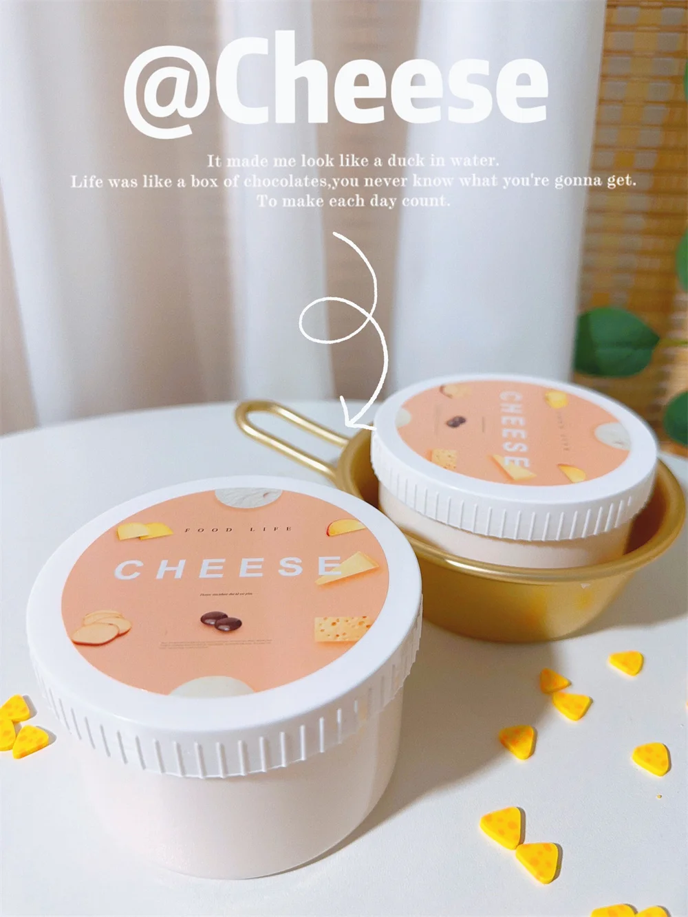 Масло, сыр, молочная крышка · игрушечная грязь - Фотография_3