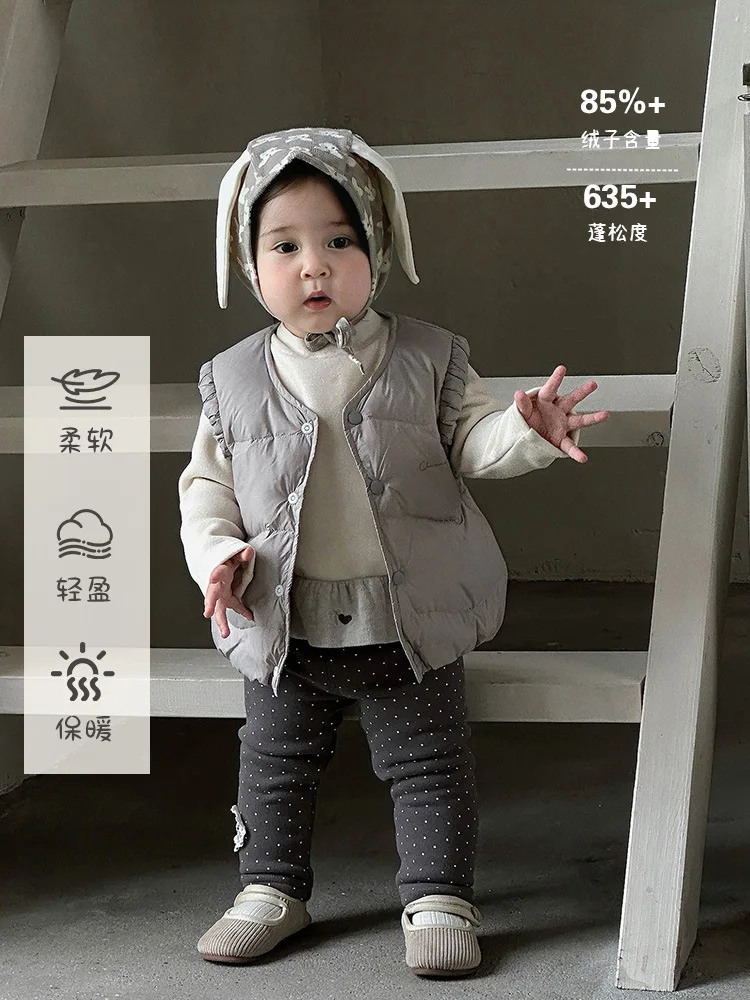 Легкий пуховик на осень-зиму для младенцев для девочек