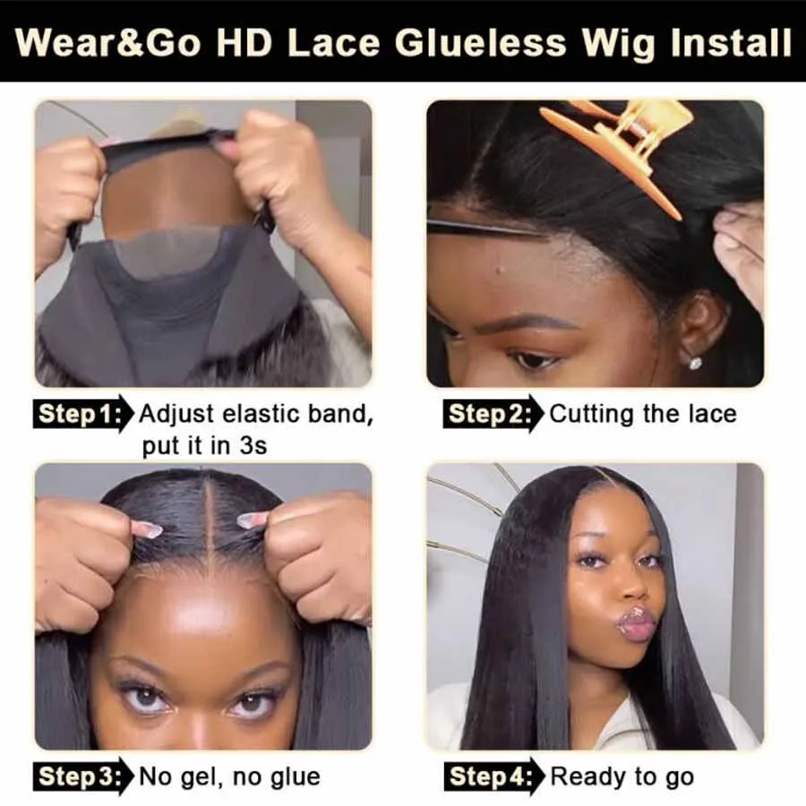 Beeos wear & go hd бесклеевой парик из человеческих волос - Фотография_6