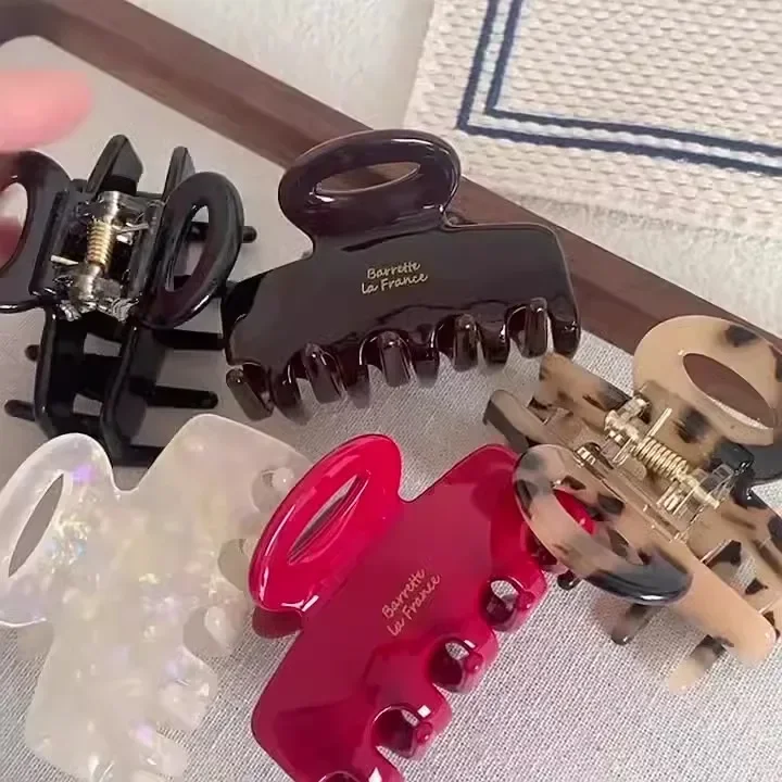 5,5 см длинные ацетатные заколки для волос в виде крабов - Фотография_2