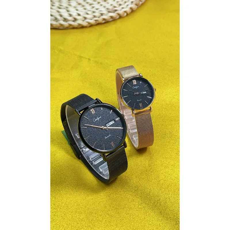 Часы для пар ко дню святого валентина для мужчин и женщин с календарем - Фотография_4