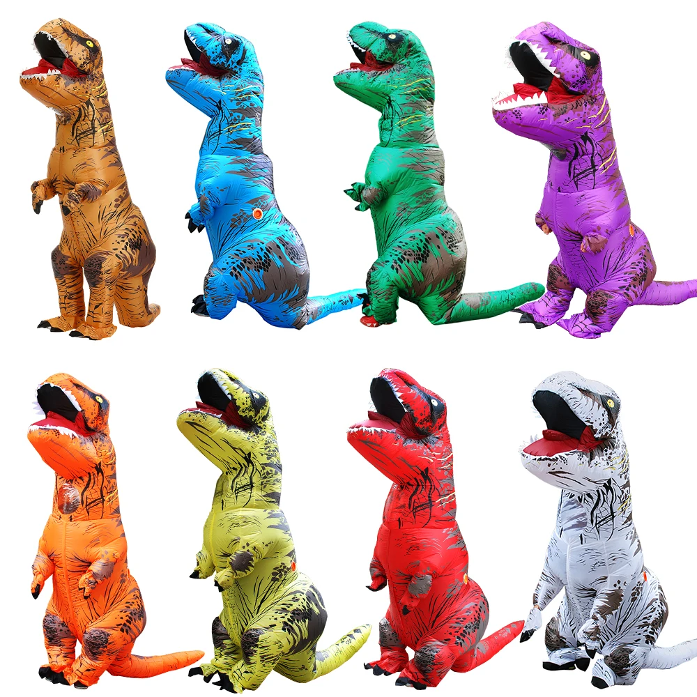 Надувные костюмы динозавра t-rex для взрослых и детей пурим - Фотография_4