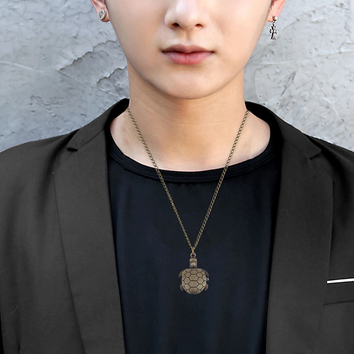 Винтажный карманный легкий кулон-цепочка в виде черепахи