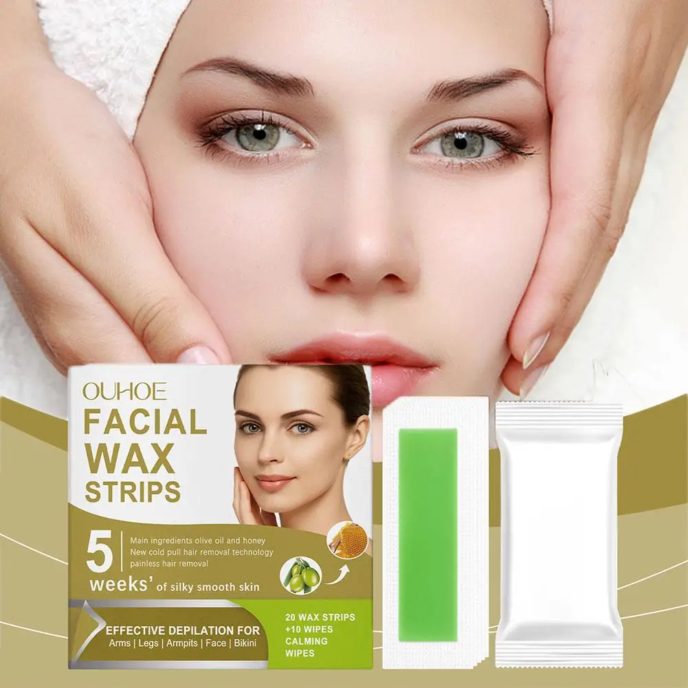 Восковые полоски для удаления волос на лице