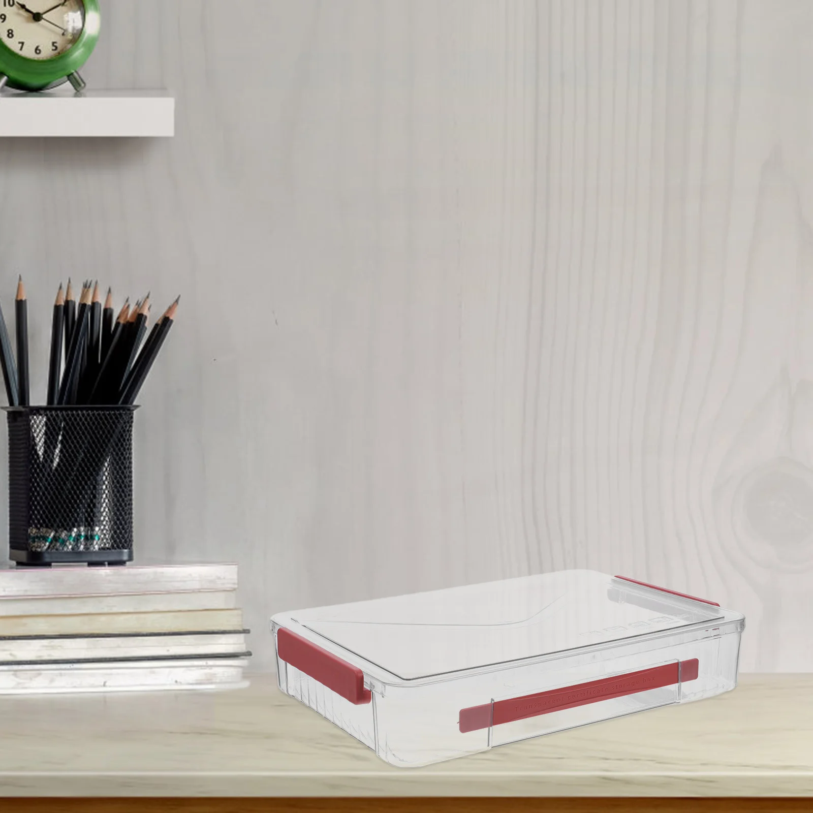 Портативный прозрачный ящик для хранения документов - Фотография_6