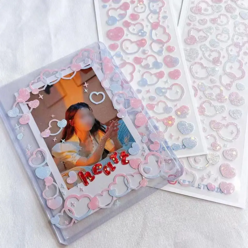 Корейская наклейка с надписью love hollowed out - Фотография_2