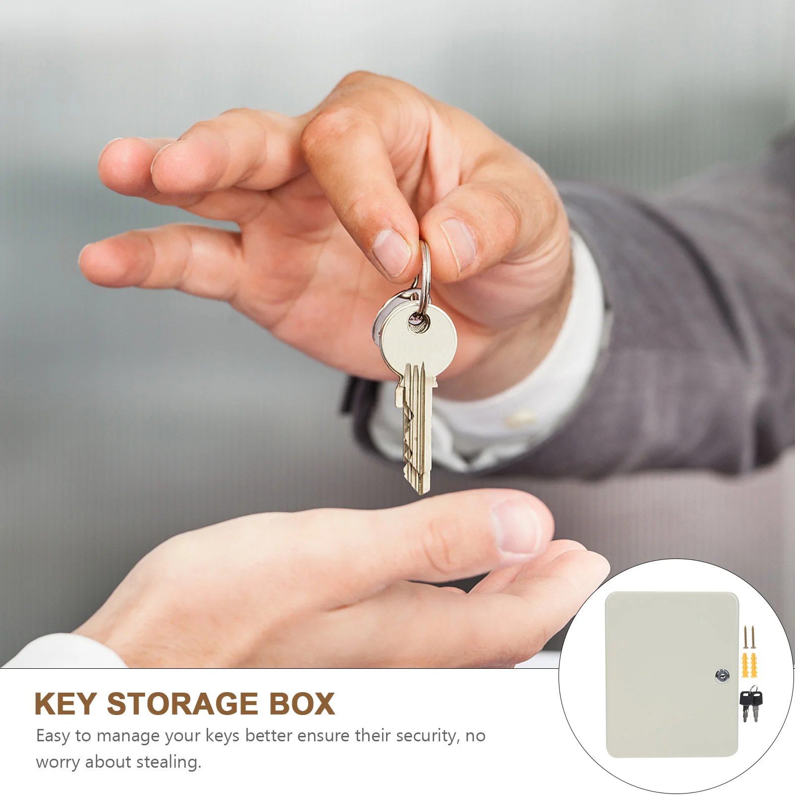 Железный шкаф для хранения на 28 слотов для настоящего шкафа для ключей