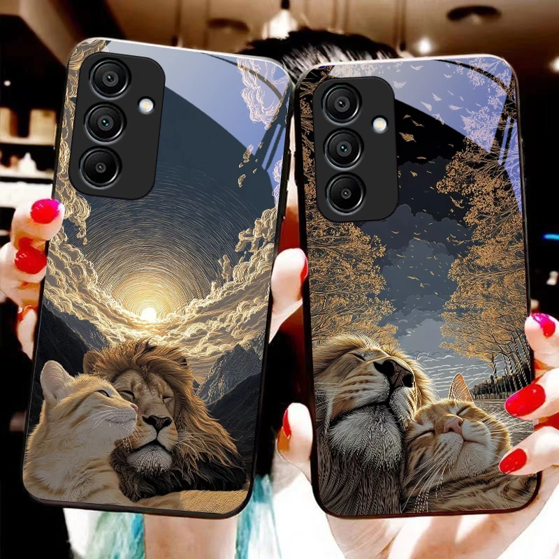Милый кот и серый лев для samsung - Фотография_2
