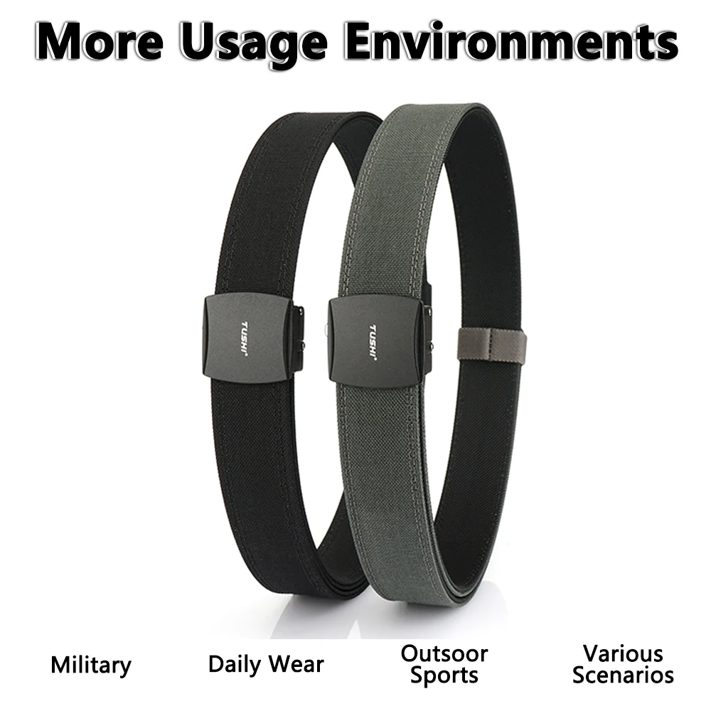 Tushi жесткий военный мужской ремень с быстросъемной пряжкой - Фотография_2