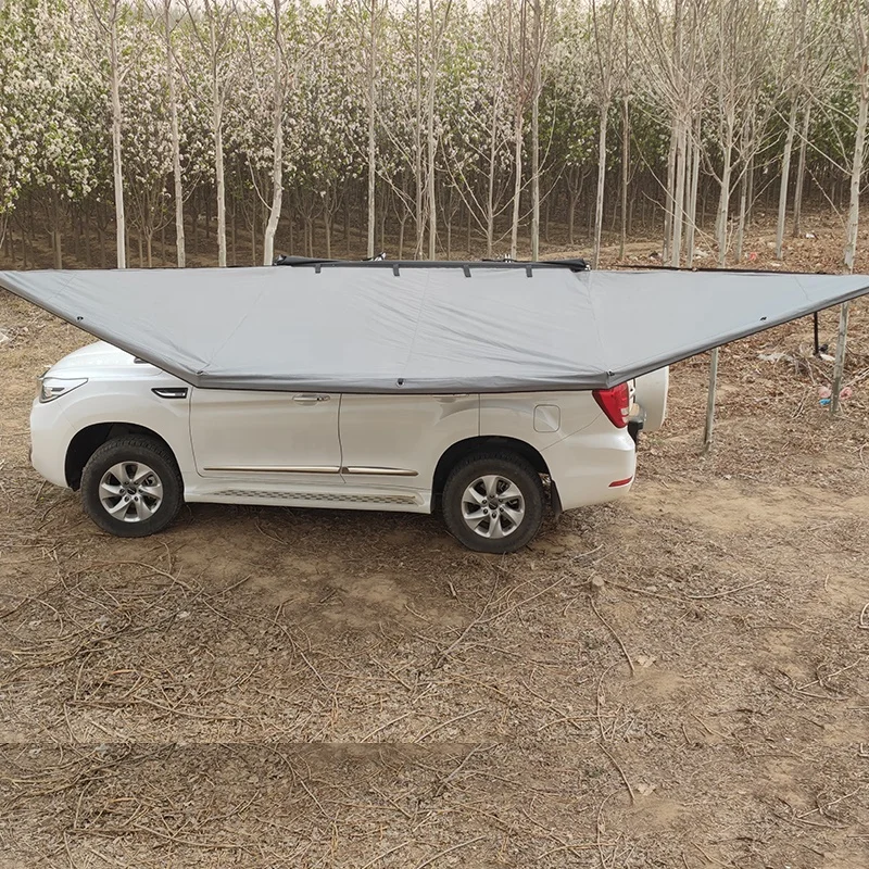 Водонепроницаемый 180-градусный тент с боковой рамой автомобиля