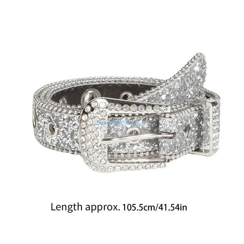 N7yf cowboy bling afinestone buckle - Фотография_6