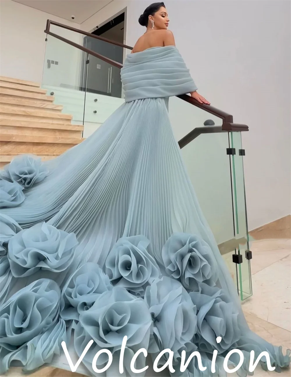 Индивидуальные повседневные простые джерси с цветочной складкой - Фотография_3