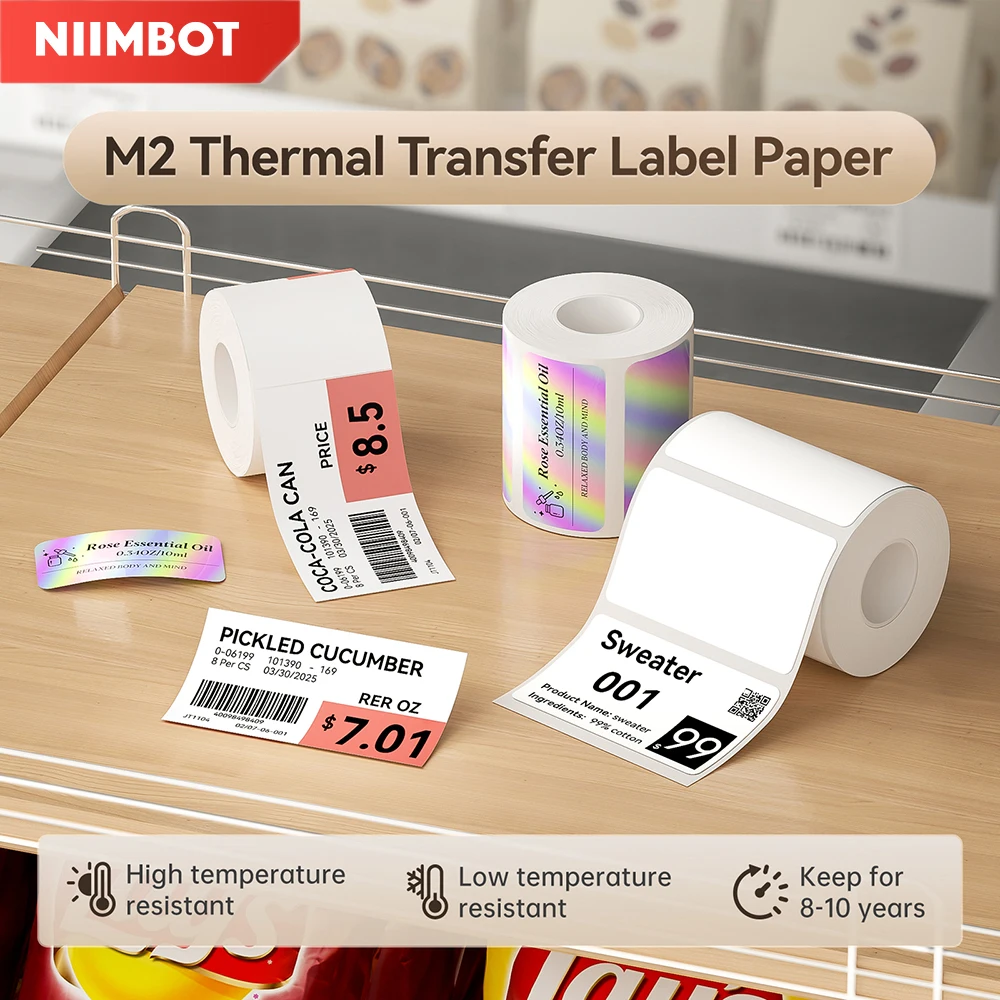 Niimbot m2 цветные термопереносные этикетки
